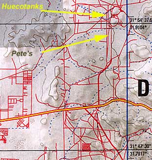 US 62/180 and turn-off to Hueco